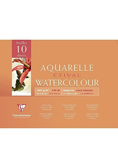 Aquarelle Yapışkan Kenarlı Defter, 240x320 Mm