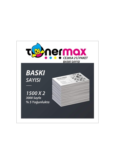 Hp Laserjet Pro M1132 Mfp Uyumlu Toner 2'Li Paket / Hp Ce285A