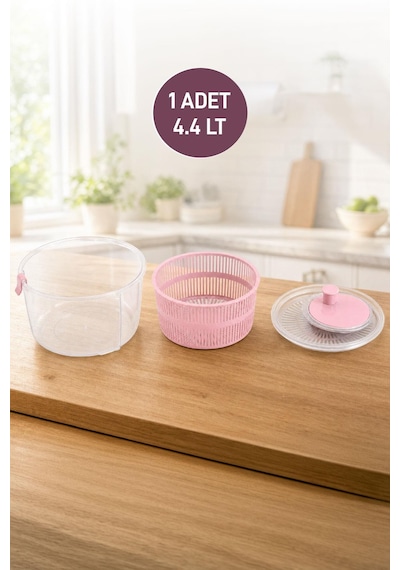 Selka Home Salata Kurutucu 4.4 Lt Pembe