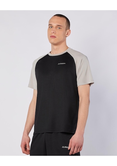 Kappa Kuby Tee Erkek Siyah-gri Regular Tişört Siyah - Gri