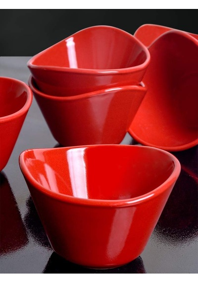 Keramika Kırmızı Bayrak Tigela Çerezlik/sosluk 11 Cm 6 Adet Sku: Smg8690010571670 Açık Mavi