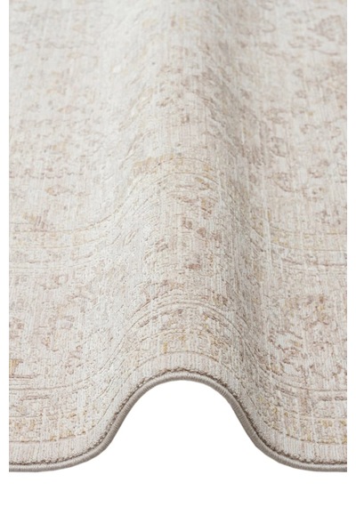 Eko Halı Mahal Mood 02 Beige Cream Polyester Akrilik Klasik Desenli Premium Salon Halısı Bej
