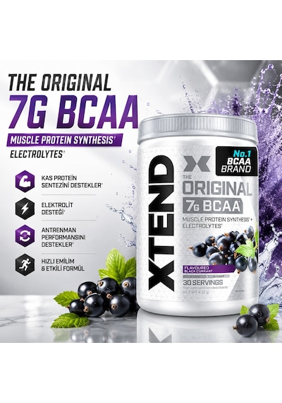 Xtend Bcaa Muscle Protein Elektrolit 432 Gr - Black Currant
