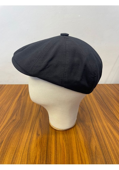 Hamze Peaky Blinders Tommy Shelby Model Keten Kasket Şapka Siyah