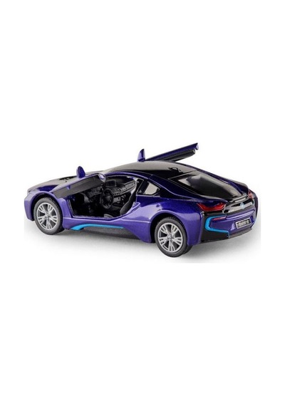 Kinsmart Bmw İ8 Metal Diecast Çek Bırak 1:34 Ölçek Araba Mor