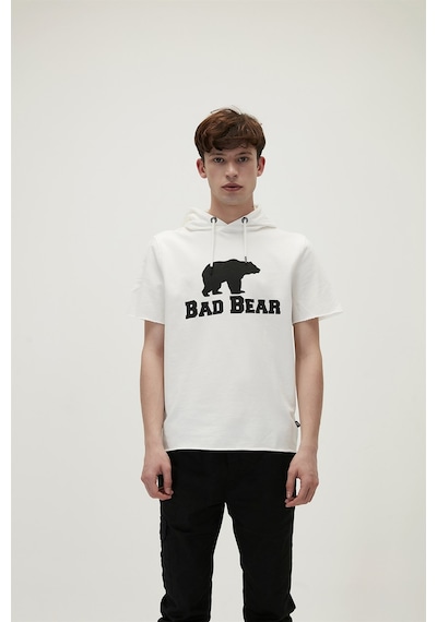 Bad Bear Erkek Sweatshirt Practice Sleeveless Hoodie-21644 Beyaz