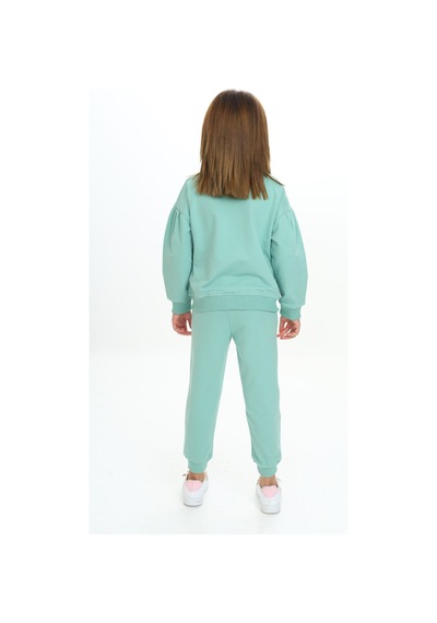 Toontoy Kids Toontoy Kız Çocuk 2'li Takım Nakış Baskılı Dik Yaka Fermuarlı Sweatshirt & Beli Paçası Ribanalı Cepli Jogger Eşofman Altı - Nervürlü & 2 İplik Yeşil Toontoy Kids Toontoy Kız Çocuk 2'li Takım Nakış Baskılı Dik Yaka Fermuarlı Sweatshirt & Beli Paçası Ribanalı Cepli Jogger Eşofman Altı - Nervürlü & 2 İplik Yeşil