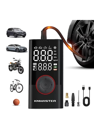 Knmaster Lp200: 150 Psı Dijital Göstergeli Şarjlı Hava Pompası