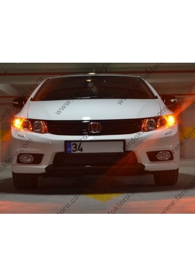 Fardoktoru Honda Cıvıc Fb7 Kasa Turuncu Drl Ampulü T20 Flösher W21 5W N11.2567