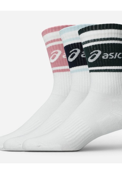Asics 3 Pack Asıcs Logo Crew Sock Yeşil Koşu Çorabı 3033c295-301