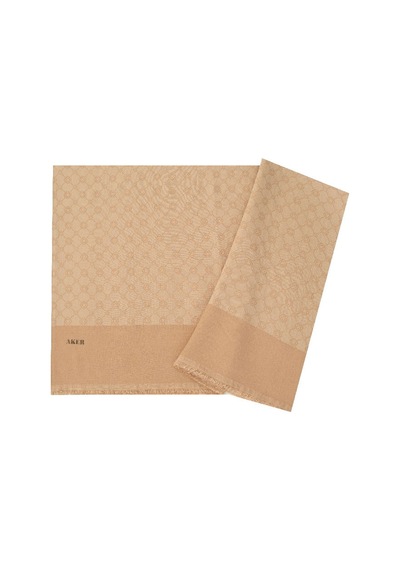 Elegance Monogram Eşarp 1090500-981 Bej