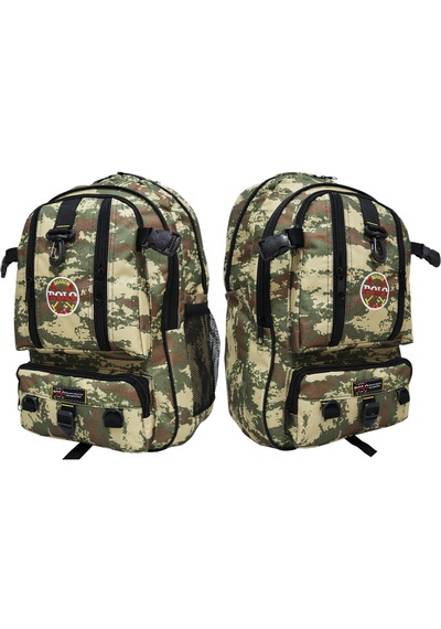 Bag Trend Bt Dağcı Sırt Çantası,50 Litre,kalın Kumaş,kamp Çantası, Kamuflaj Desen