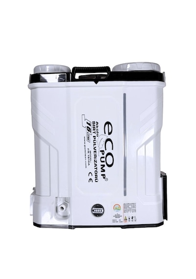 Pomilsan Eco Pump 1000C Lityum Akülü Karıştırıcılı 16 Litre Beyaz Sırt İlaçlama Pompası