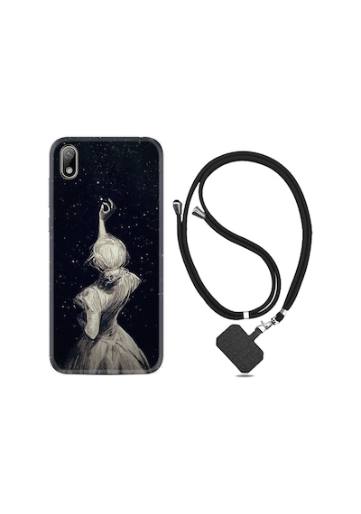 Huawei Y5 2019 Kılıf Boyun Askılı Star Woman 1332