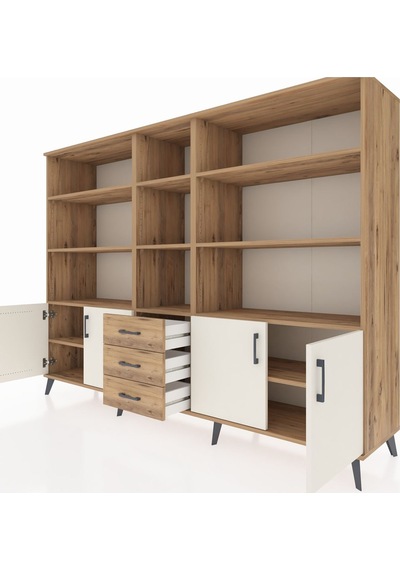Hyperion Dolap 11 Raflı 3 Çekmeceli 4 Kapaklı 220x44x163 Çam-ayta Çam-aytaşı/çam Hyperion Dolap 11 Raflı 3 Çekmeceli 4 Kapaklı 220x44x163 Çam-ayta Çam-aytaşı/çam