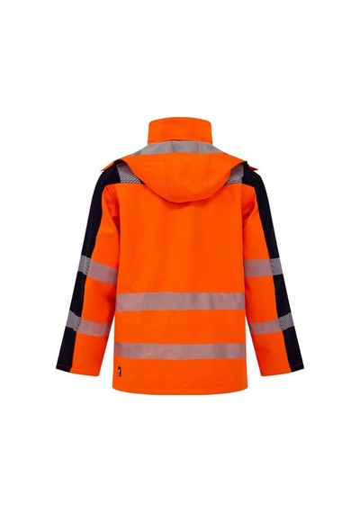 Softshell Kırçıllı Reflektörlü Parka İş Montu Turuncu Sarı