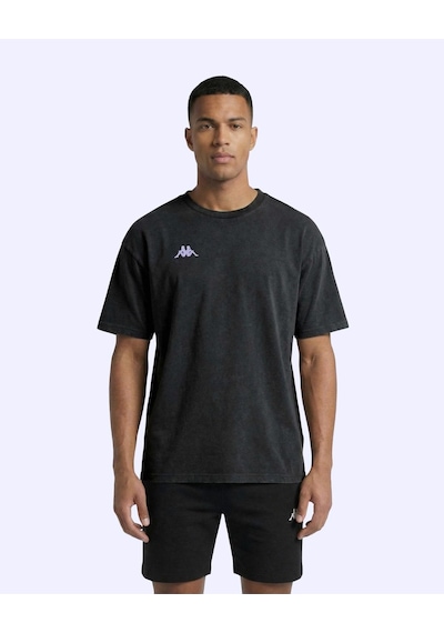 Kappa Jona Tshirt Erkek Siyah Oversize Tişört