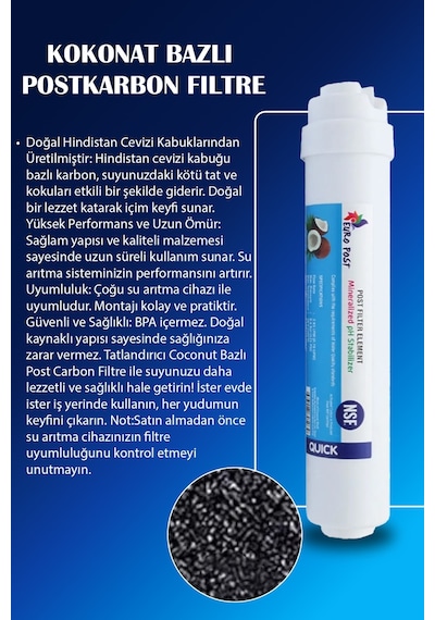 WaterMelon Kapalı Kasa 12 Inç Inline Su Arıtma Cihazı Filtresi 5 Aşamalı NSF'Lİ Vontron Membranlı Set