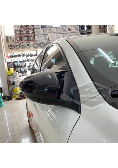 ŞüsCarOto Fiat Egea Batman Yarasa Ayna Kapağı Piano Black ABS Plastik