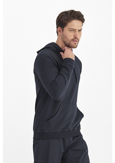 Monox Erkek Kapüşonlu Mevsimlik Sweatshirt 001 Lacivert
