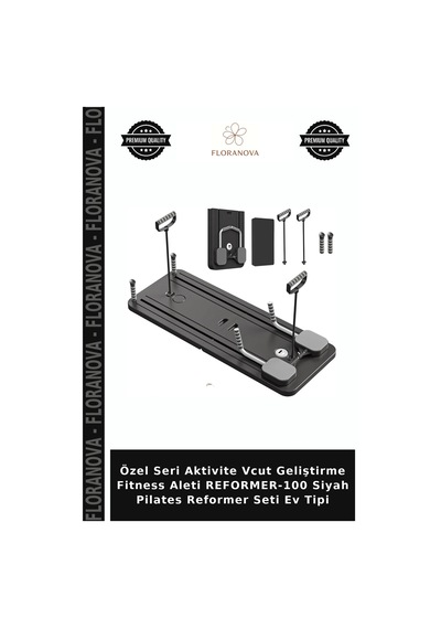 Özel Seri Aktivite Vcut Geliştirme Fitness Aleti Reformer-100 Siyah Pilates Reformer Seti Ev Tipi