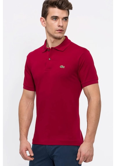 Lacoste Erkek Klasik Pike Kumaş Polo T-shirt Bordo