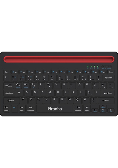 Piranha 2376 Kablosuz Bluetooth + 2.4ghz Türkçe Q Klavye
