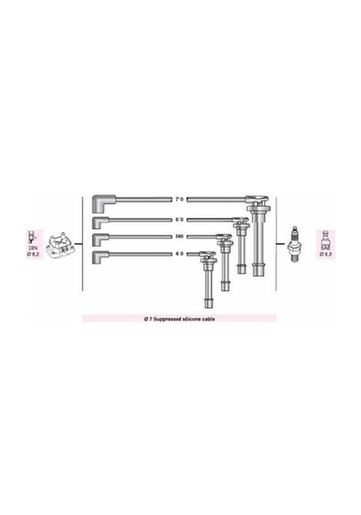 Buji- Kablosu Crx Iıı Vti / Vtec I 1600 16v 1992-95-accord 2000 1992-cıvıc Iv 1991-95 Netex Ntx Sp07