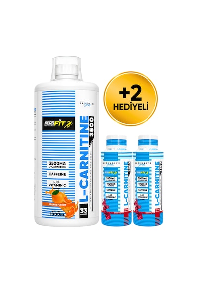 Sporfit Nutrition L-carnitine 3500 Mg 1000 Ml 33 Servis Portakal + 2 X L-karnitin Shot Hediyeli