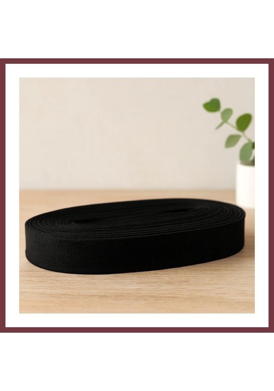 Storeşahin Paça Lastik Yassı Geniş 2 Cm Siyah 10 M Shn0720