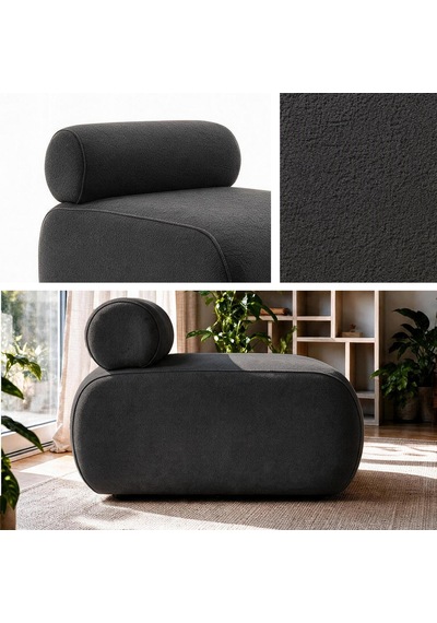 İnarch Dizayn Cosmo Berjer Modern Minimalist Konforlu Tekli Koltuk Koyu Gri