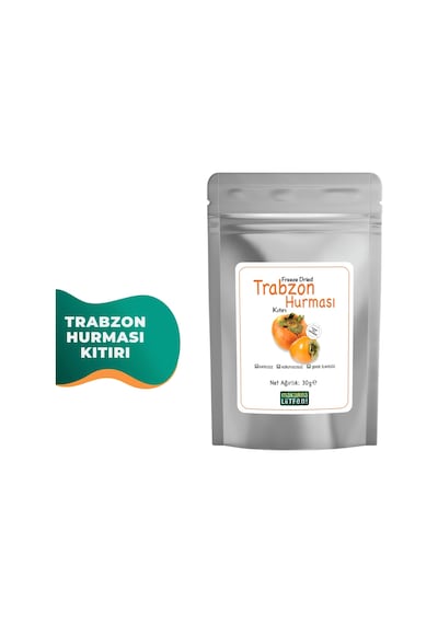 Trabzon Hurması Kuru Meyve Cipsi Dondurularak Kurutulmuş Freeze Dried 30 G
