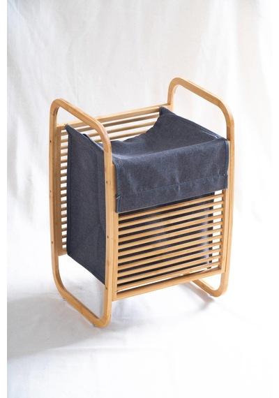 Acar Bambu Çamaşır Sepeti - 60 Cm Bambu