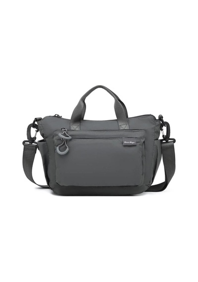 Smart Bags Ekstra Hafif Kumaş Kadın Postacı Çantası Bc 3136 - Koyu Gri