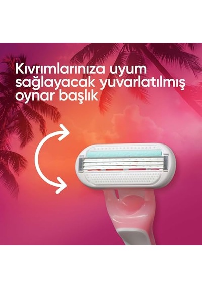 Smooth Miami Kadın Tıraş Bıçağı 3 Lü 2li Paket
