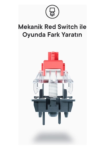 Everest Amber Siyah Type-c Bağlantılı Rgb Ledli Mekanik Gaming Oy
