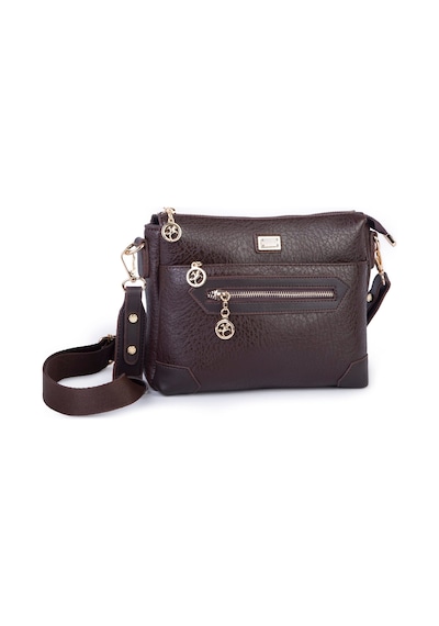 Nas Bag Kadın Spor Şık Günlük Postacı Çapraz Çanta En 25 Cm Boy 22 Cm Kahverengi Victoria Kahve