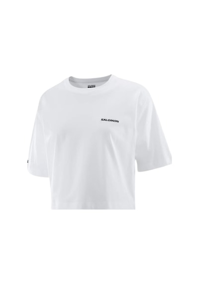Salomon Salomon Logo Short Tee W 103 Beyaz