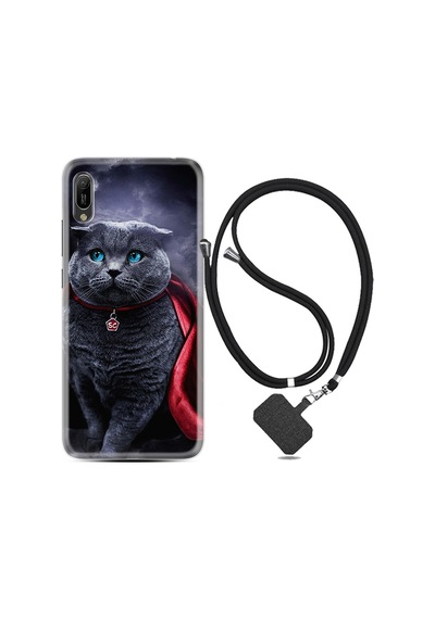 Huawei Y6 2019 Kılıf Boyun Askılı Super Cat 1666