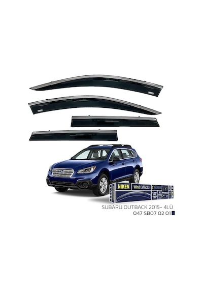 Subaru Outback 2015 Sonrası - Kromlu Cam Rüzgarlığı 4lü Parça