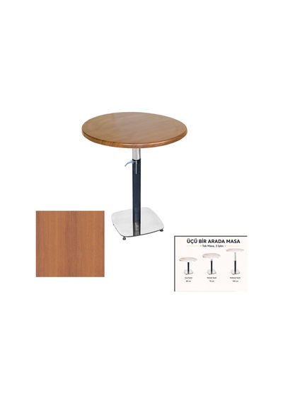 Üçüz Masa Ayarlanabilir 70 Cm Yuvarlak - Werzalit, Wermodin Ve Allzalit Tabla - Koyu Ahşap Çok Renkli Üçüz Masa Ayarlanabilir 70 Cm Yuvarlak - Werzalit, Wermodin Ve Allzalit Tabla - Koyu Ahşap Çok Renkli