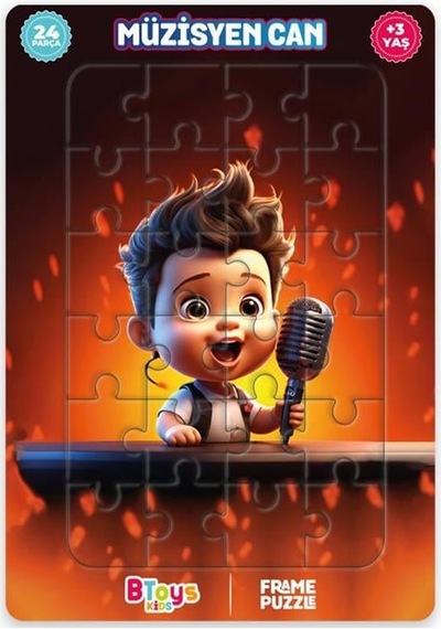 Btoys Kıds 12 Parça Puzzle Müzisyen Can