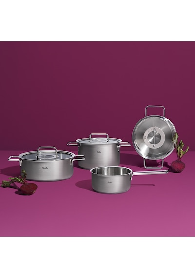Fissler Pure Collection 9 Parça Metal Kapak Çelik Tencere Seti