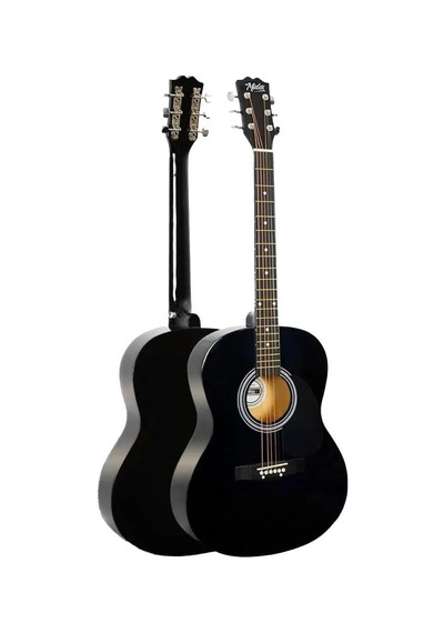 Midex Rg-550bk Pack Kaliteli Kesik Kasa Siyah 40 İnç Akustik Gitar Seti 4/4 Yetişkin