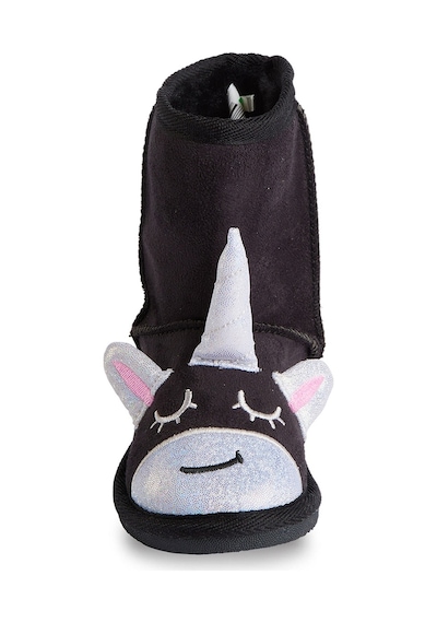Denokids Siyah Unicorn Kız Çocuk Bot Siyah