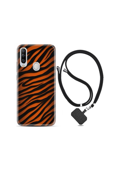 General Mobile GM20 Pro Kılıf Boyun Askılı Leopar Yeni 1676