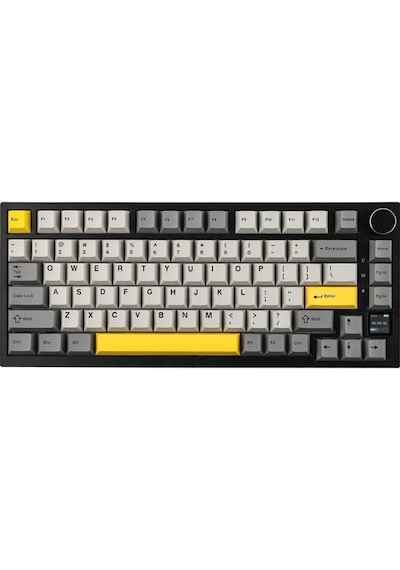 Ak820 Pro Mekanik Oyun Klavyesi,3 Modlu Tft Renkli Ekran Ve Cnc Düğmeli 81 Tuş,rgb Aydınlatma