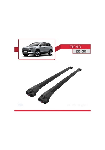 Ford Kuga 2013-2018 Arası İle Uyumlu Ace-1 Ara Atkı Tavan Barı Siyah