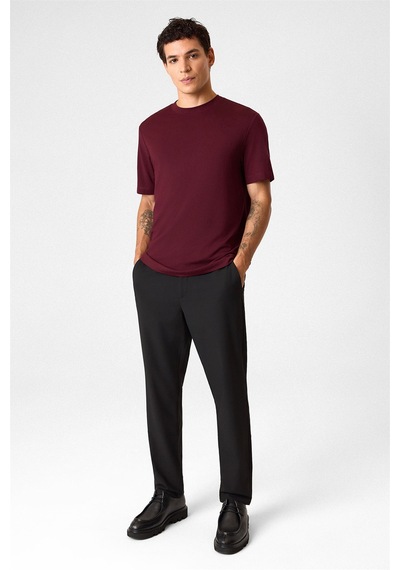 Back And Bond Regular Fit Bisiklet Yaka Bordo Tişört Çok Renkli