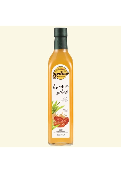 Yedierİçilebilir Doğal Fermantasyon Katkısız Hurma Sirkesi 500 ML